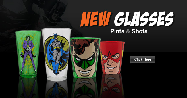 New Superhero Pint Glasses and Shots