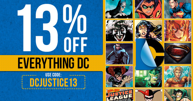 13% Off All DC Stuff